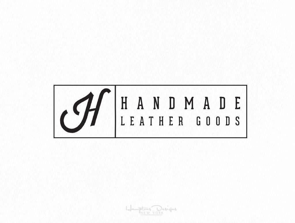 handmade leather goods logo
